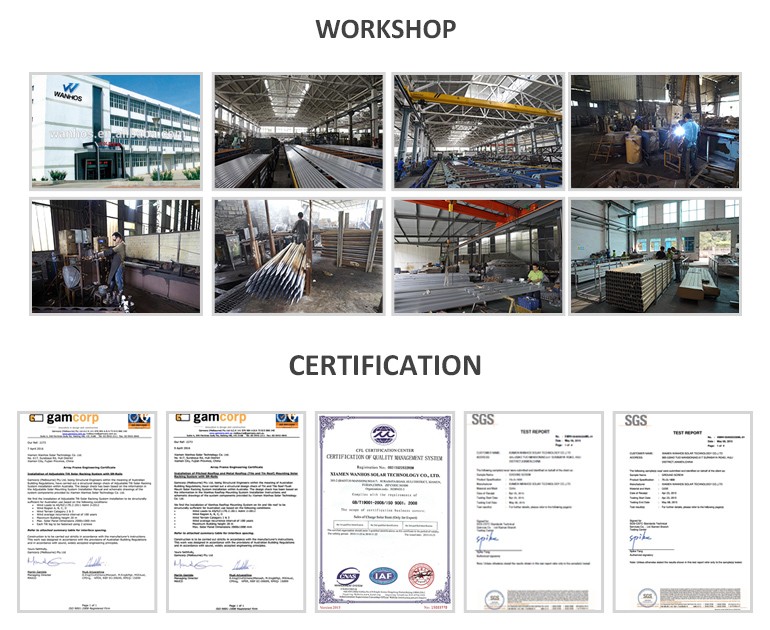 Cov lus qhia Hnub ci Fotovoltaica Sistema Intergrated hom av ntsia hlau mounting qhib teb