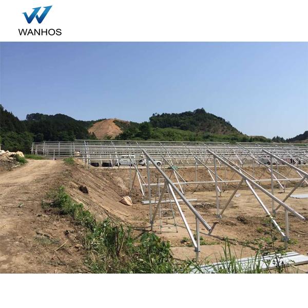 Hnub ci vaj huam sib luag av tsim Solar panel ground system