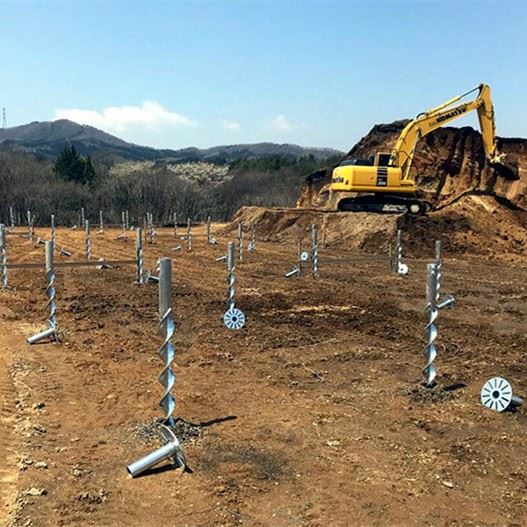 Ground Screw Installation Project