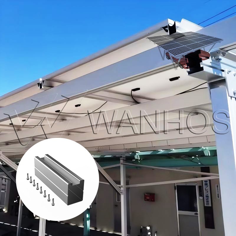 Solar Canopy Car Park Structure Real Scene Solar Canopy Car Park Structure Real Scene