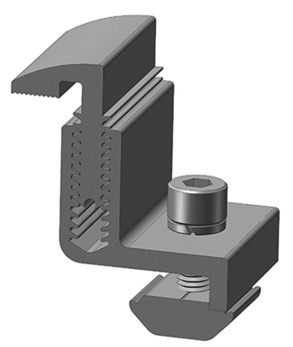 Solar Bracket Accessories Aluminum Solar Mid-clamp And End Clamp