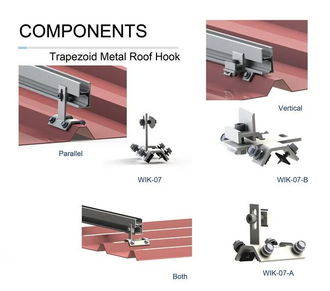 Stainless Steel Hook For Solar Metal Roof System
