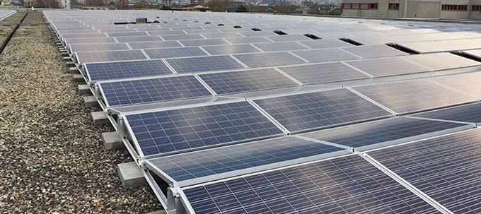 Flat Roof Ballast Solar Panel Mounting
