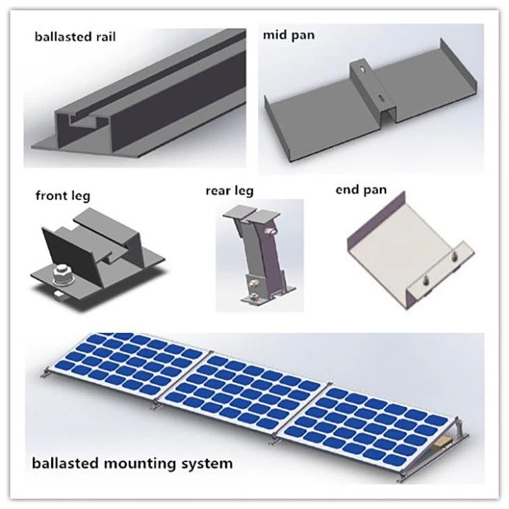 Panneau Solaire Installer Solar Ballasted Roof Mounting System
