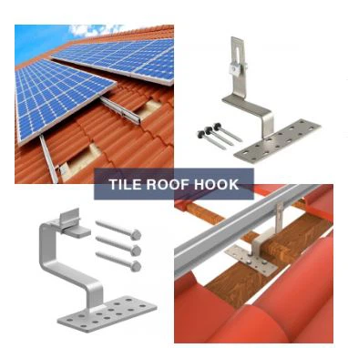 Solar Tile Roof Hook Solar Panels Mounting