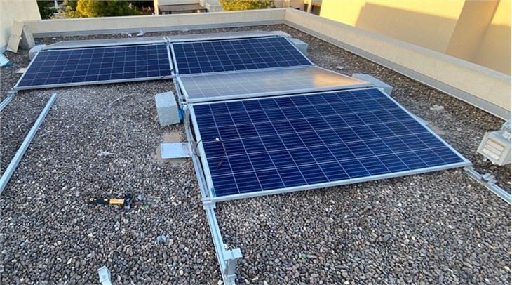 Ballasted Flat Roof Solar Mounting Brackets