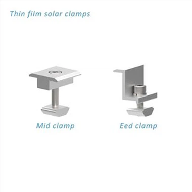 Mid Clamp Thiab End Clamp Aluminium Solar Vaj Huam Sib Luag Mounting Thiab Racking